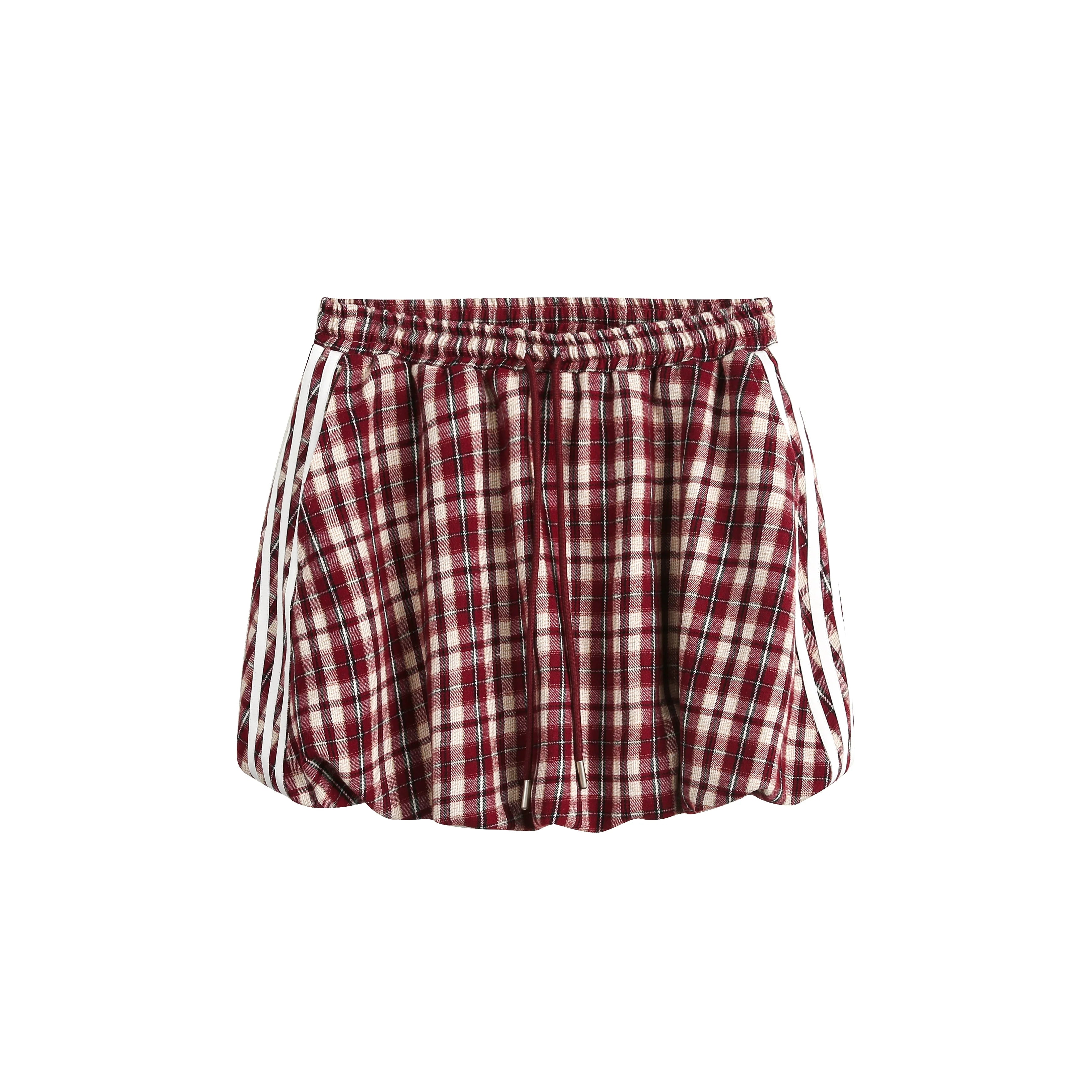 Short Loose Plaid Jacket & Skirt Set-Up