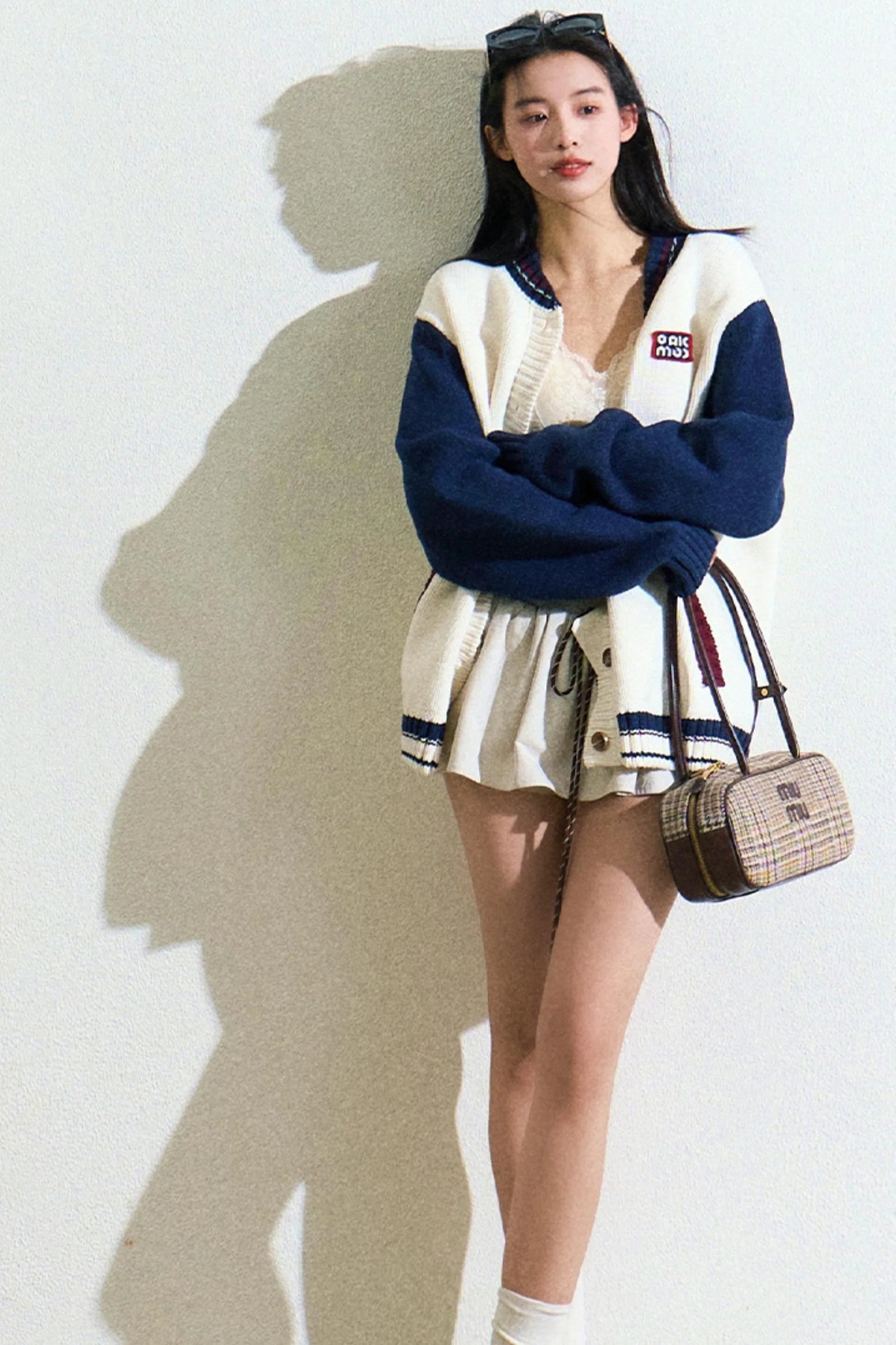 Logo Label Baseball Loose Jacket