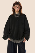 Distressed Casual Pullover Top